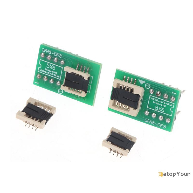 EatopYour] DFN8 WSON8 MLF8 MLP8 QFN8 ถึง DIP8 อะแดปเตอร์ 6*5 มม.6*8 ชิป IC ซ็อกเก็ตสําหรับ CH341A TL866ii Plus RT809H/F T48 T56 EZP2023 โปรแกรมเมอร์ใหม่