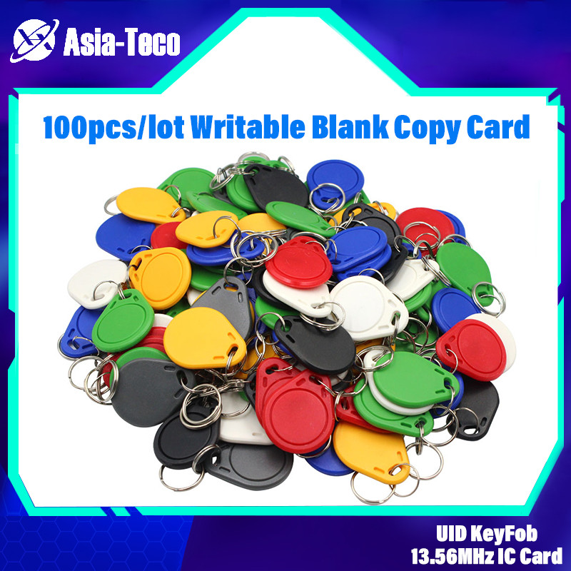 100 ชิ้น UID 13.56MHz IC Clone Card เปลี่ยนสมาร์ท Keyfobs Key แท็กการ์ด Duplicator Copy IC Token
