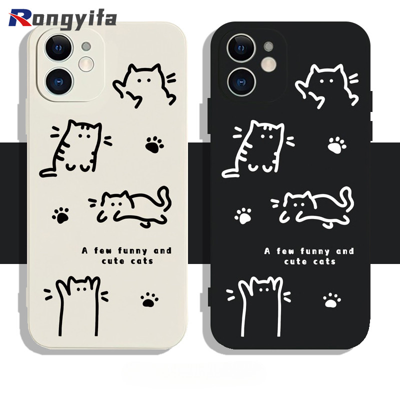 แมวน่ารักเคสโทรศัพท์สําหรับVivo X200 Ultra X200S X90 X80 X70 X60 X50 X30 Pro X27 X23 X21 UD X20 X9 X