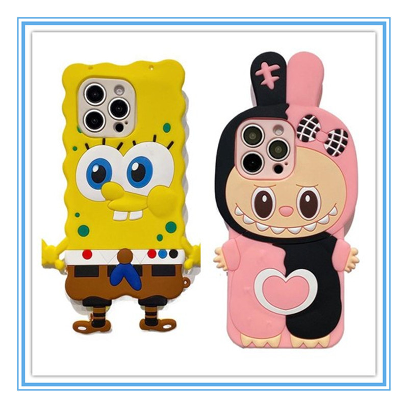 เข้ากันได้สำหรับ OPPO Reno 12F 11F 8T 8Z 7Z 6Z Realme 15T 14T 13 12 11 10 9 8 C71 C75 C85 C63 C67 C65 C53 C55 C51 C61 C33 C25 C21 C15 C12 C17 Note 50 น่ารักสัตว์เลี้ยงLabubu SquarePantsเคสโทรศัพท์