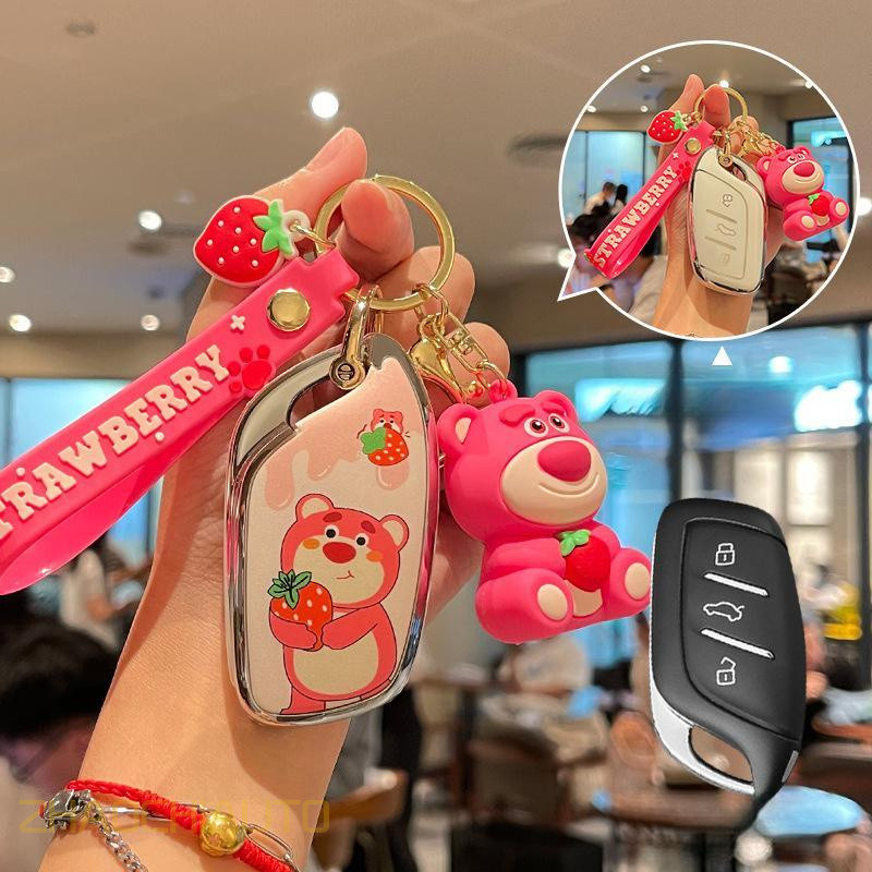 ที่หุ้มกุญแจป้องกันและพวงกุญแจสําหรับ Mg5(2021)Mg-Zs(2020)/Mg-Hs/Mg-Zs Ev, ที่ใส่กุญแจรถ