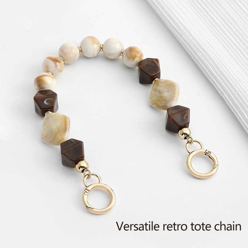 .Retrofit Tote กระเป๋าโซ่น่ารักพร้อม charm, อุปกรณ์เสริมเรซิ่น DIY สำหรับหญิงสาวและคนกลางคน