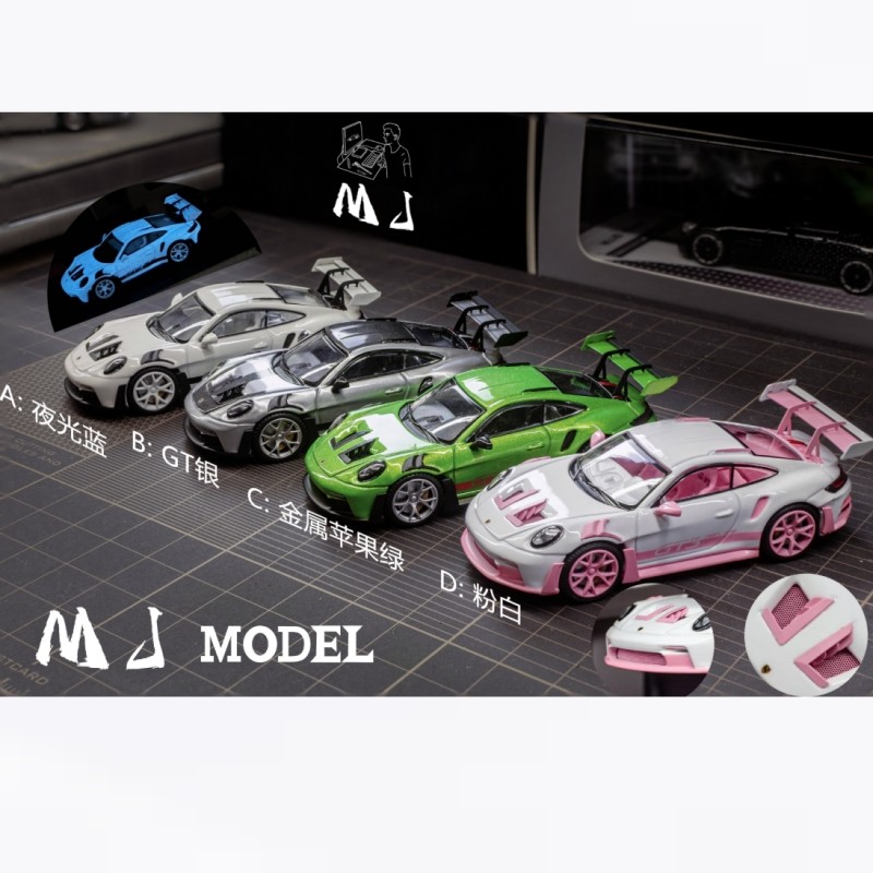 MJ MODEL X League รุ่น LMLF 1/64 PORSCHE 902 GT3 RS GT SILVER