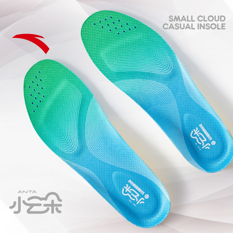 Anta Men Sports Insole พื้นรองเท้าฝึกซ้อมเดินทาง ยืดหยุ่น ระบายอากาศ น้ำหนักเบา 1825251591