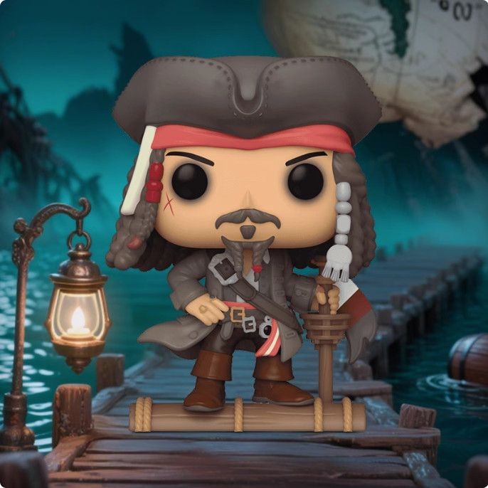 JurassicWorld Rebirth Funko Pirates of the Caribbean Captain Jack เครื่องประดับรูป