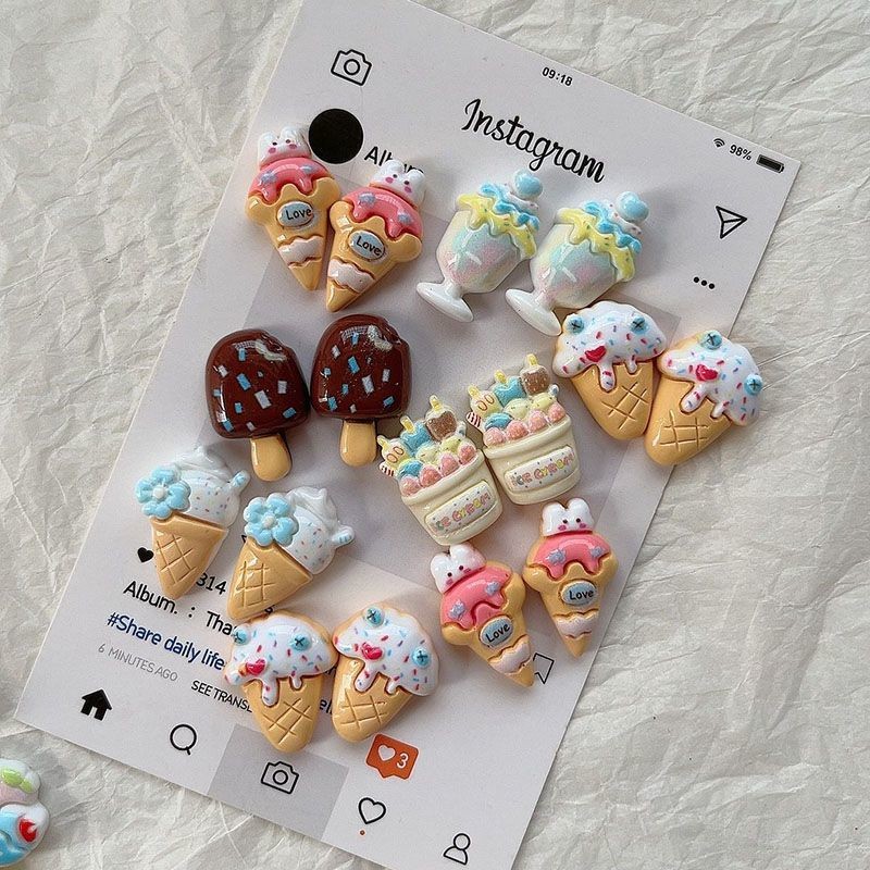 อุปกรณ์ตกแต่งเรซิ่น เย็นในฤดูร้อน ครบเซ็ตรองรับการทำครีม กาว เคสโทรศัพท์ ถ้วยน้ำ และแพทช์