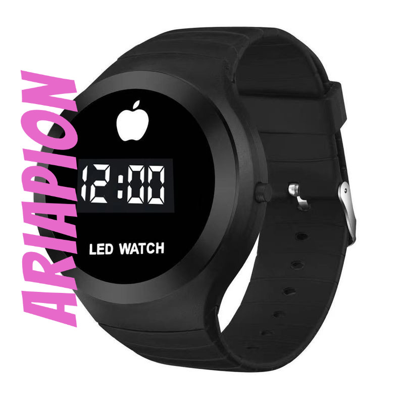 นาฬิกาดิจิตอล AriaPion พร้อมปุ่มไฟ LED กลางคืน สำหรับกีฬากลางแจ้ง