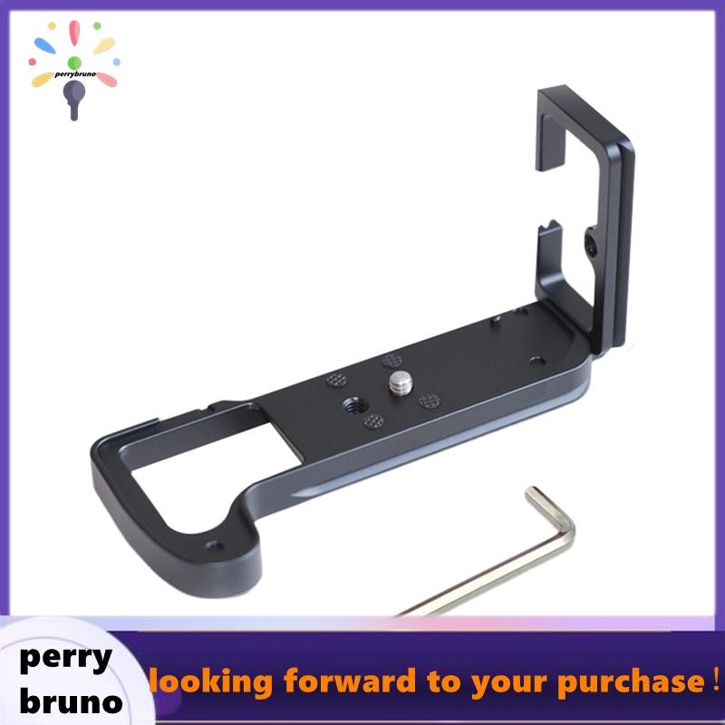 Quick Release Plate L Bracket Camera Grip สําหรับ X-H1 XH1 กล้อง Hand Grip ฐานแนวตั้ง L Bracket สีดํ