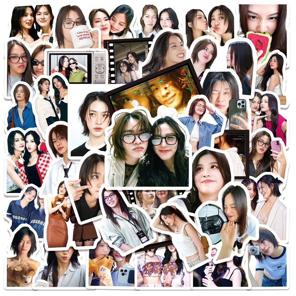 Emibonnie 55 สติ๊กเกอร์ตกแต่งคู่คู่มือโทรศัพท์มือถือสติกเกอร์กันน้ํา