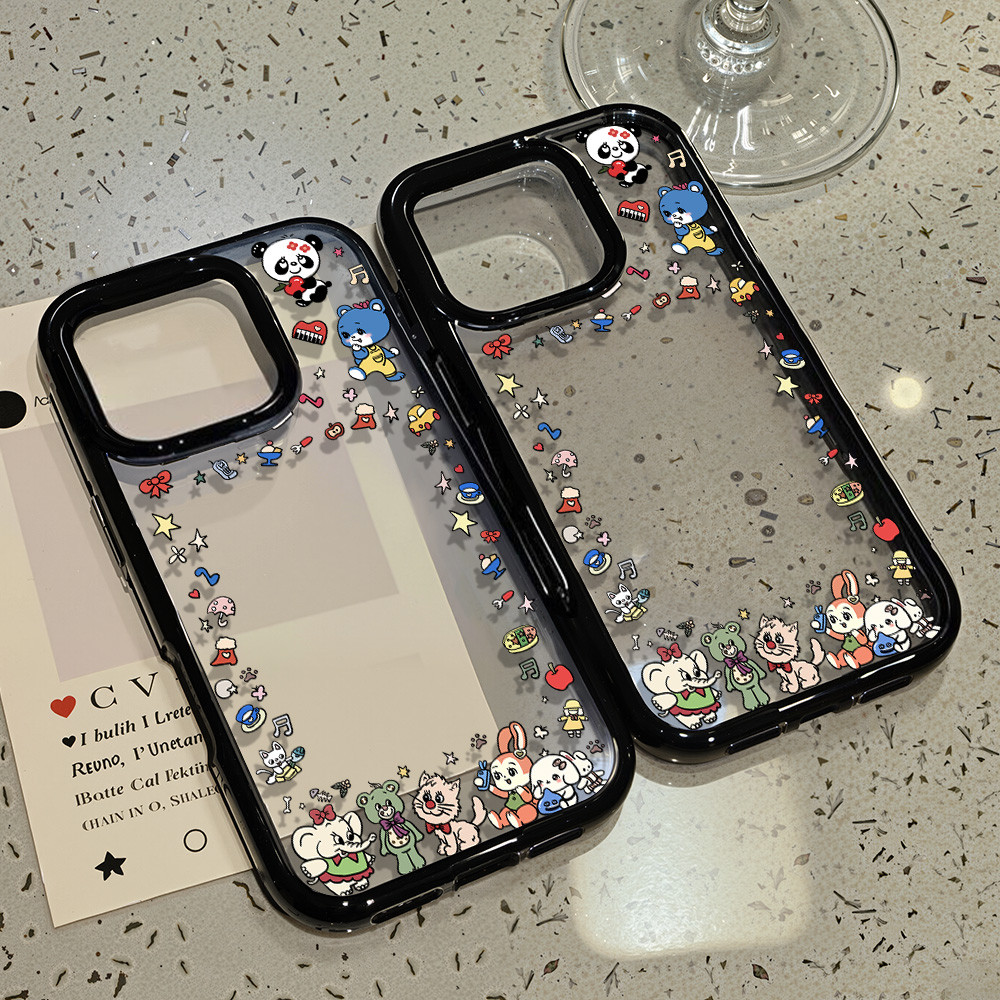 เคสโทรศัพท์ For iPhone 11 13 16 Pro Max  Case iPhone 13 14 15 Pro Max  12 13 Pro Max  13 Pro  อะคริลิค น่ารัก