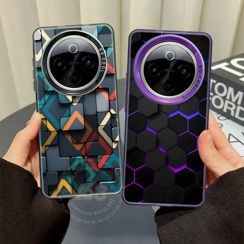 เคส iQOO Z10 5G Case เคสเตตริสสามมิติเทคโนโลยีกันกระแทกเคสโทรศัพท์ด้านปกแข็งสําหรับเด็กผู้ชายนักเรียน