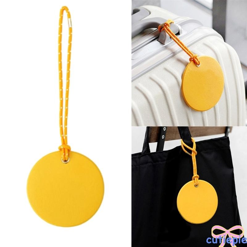 Cutie Round Travel ป้ายกระเป๋าเดินทาง ป้ายแขวนกระเป๋าเดินทาง Identifier พร้อมนามบัตร