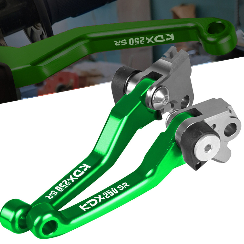 รถจักรยานยนต์ CNC อลูมิเนียม DirtBike Motocross Dirt Bike Pivot คลัทช์เบรคคันสําหรับ Kawasaki KDX250