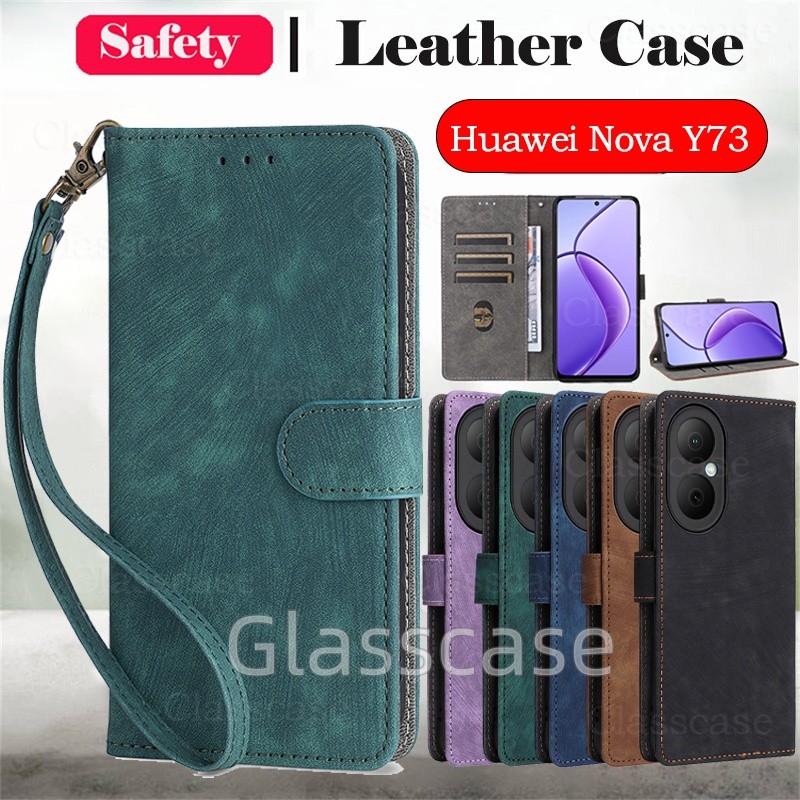 Huawei Nova Y73 2025 สําหรับ Huawei Nova Y73 Y 73 NovaY73 HuaweiNovaY73 Flip หนังเคสโทรศัพท์กันกระแท
