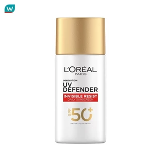L'Oreal ลอรีอัล ปารีส ยูวี ดีเฟนเดอร์ อินวิซิเบิ้ล รีซิส เดลี่ ซันสกรีน เอสพีเอฟ 50+ ขนาด 50 มล.