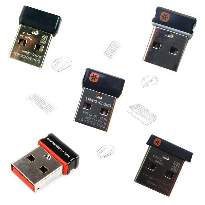 Logitech Wireless Preferred Receiver M215 M325 M545 2S K270 BLOT คีย์บอร์ดเมาส์ชุด