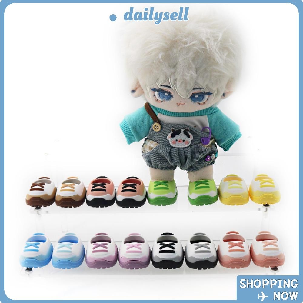 รองเท้าตุ๊กตา DAILY ตุ๊กตายางนุ่ม อุปกรณ์เสริม รองเท้าตุ๊กตา รองเท้ามินิ 20 ซม. ทํามือน่ารัก