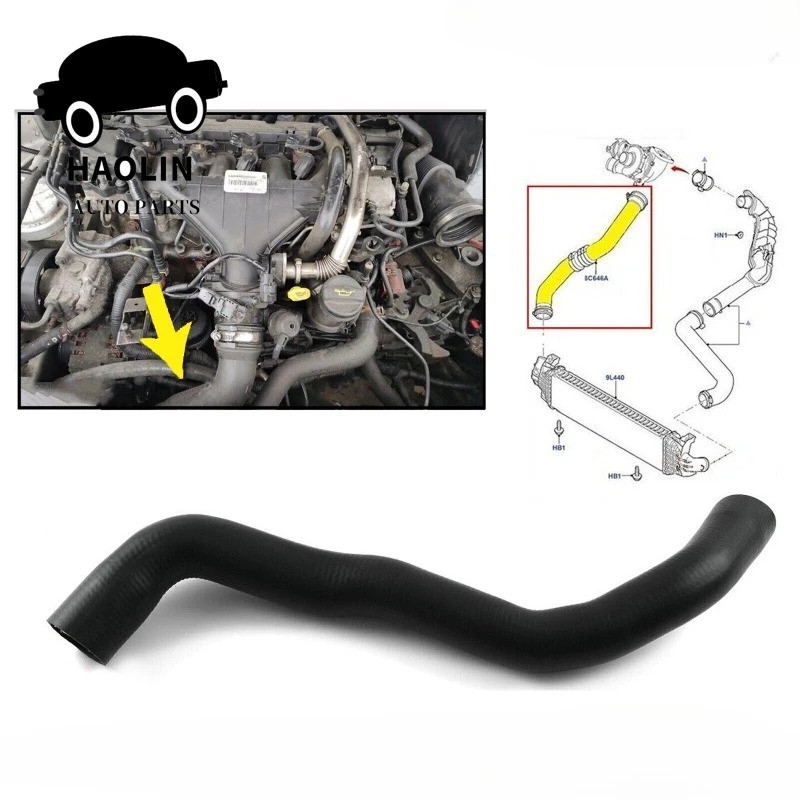 7G916K683AA ยี่ห้อใหม่ Intercooler Turbo ท่อสําหรับ Ford Mondeo IV S-Max Galaxy 2.0 TDCI OEM 6G91-6C