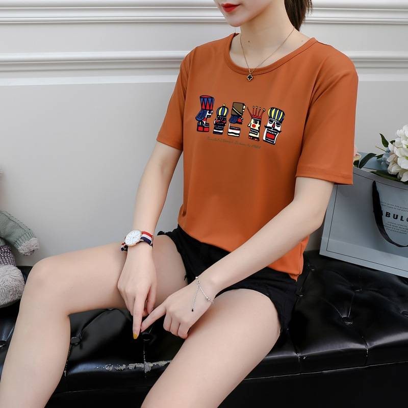 📣Mystyle.99📣(โล๊ะเสื้อ) เสื้อยืดคอกลมแขนสั้น ทรงเข้ารูป Freesize สกรีนลาย #E02 - รูปที่ 3