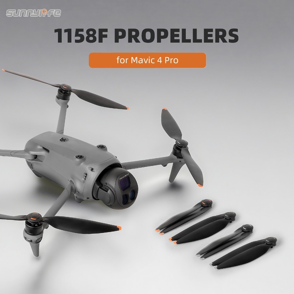 สําหรับ DJI Mavic 4 Pro ใบพัด 1158F ใบมีดที่ถอดออกได้อย่างรวดเร็วพร้อมไฟเบอร์เสริมและปีกแข็ง Mavic 4 อุปกรณ์เสริมโดรน