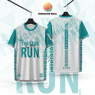 SC Sports เสื้อกีฬา เสื้อพิมพ์ลาย Run02-หลากสี งานจริงสวย สีสด หนา145g นุ่มลื่นใส่สบาย