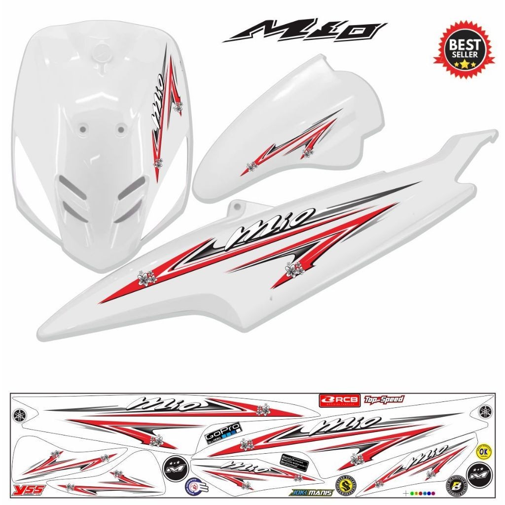 MIO สติ๊กเกอร์ VARIATION OF MIO OLD STRIPING / MIO SMILE SPORTY สติ๊กเกอร์ COOL MIO STRIPING สติ๊กเก