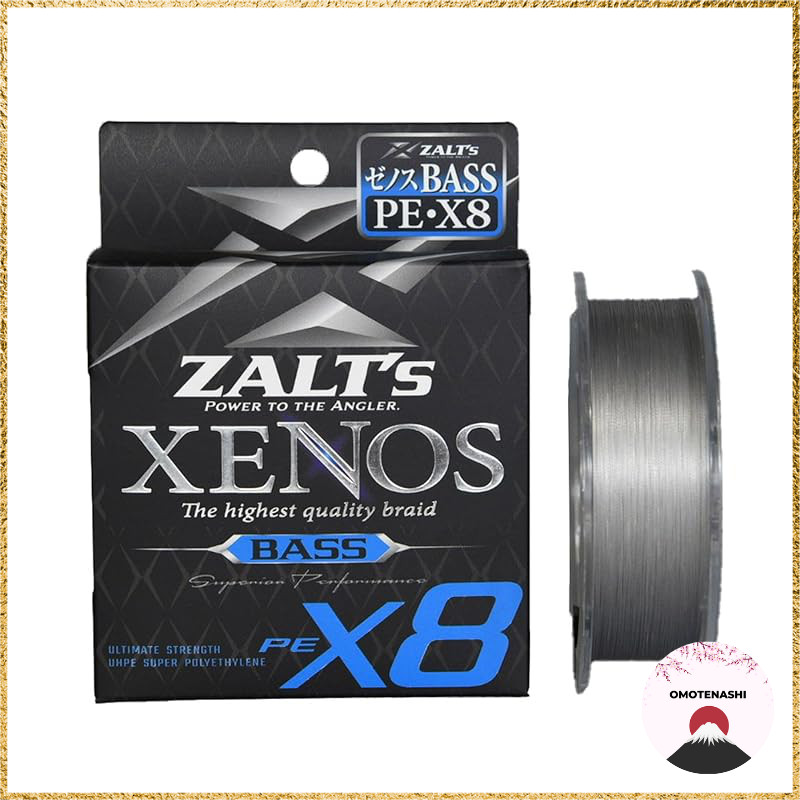 Zalt's XENOS X8 PE Fishing Line for Bass - Silver 100m