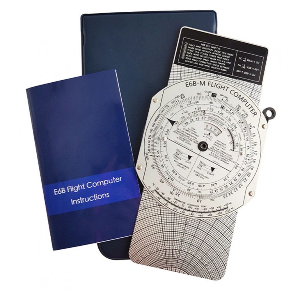 [NEW]E6B flight computer aviation plotter circular slide rule for aviation training[SWHOME-TH]