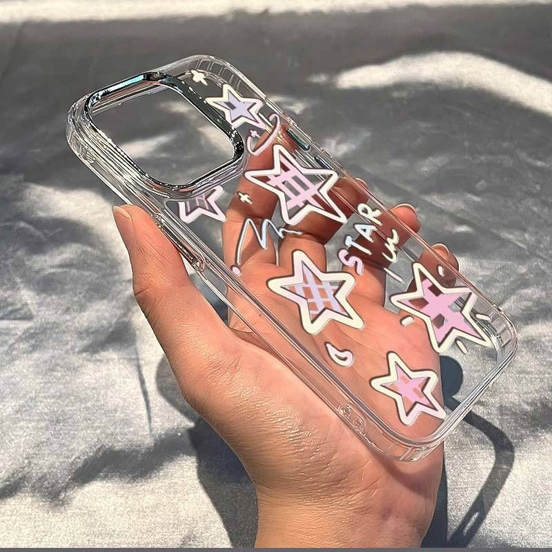 SAMSUNG ดาวภาษาอังกฤษกรอบโลหะเคสโทรศัพท์สําหรับSamsung S22 S21 S20 S23 S25 S24 S25FE S20FE S21PLUS S