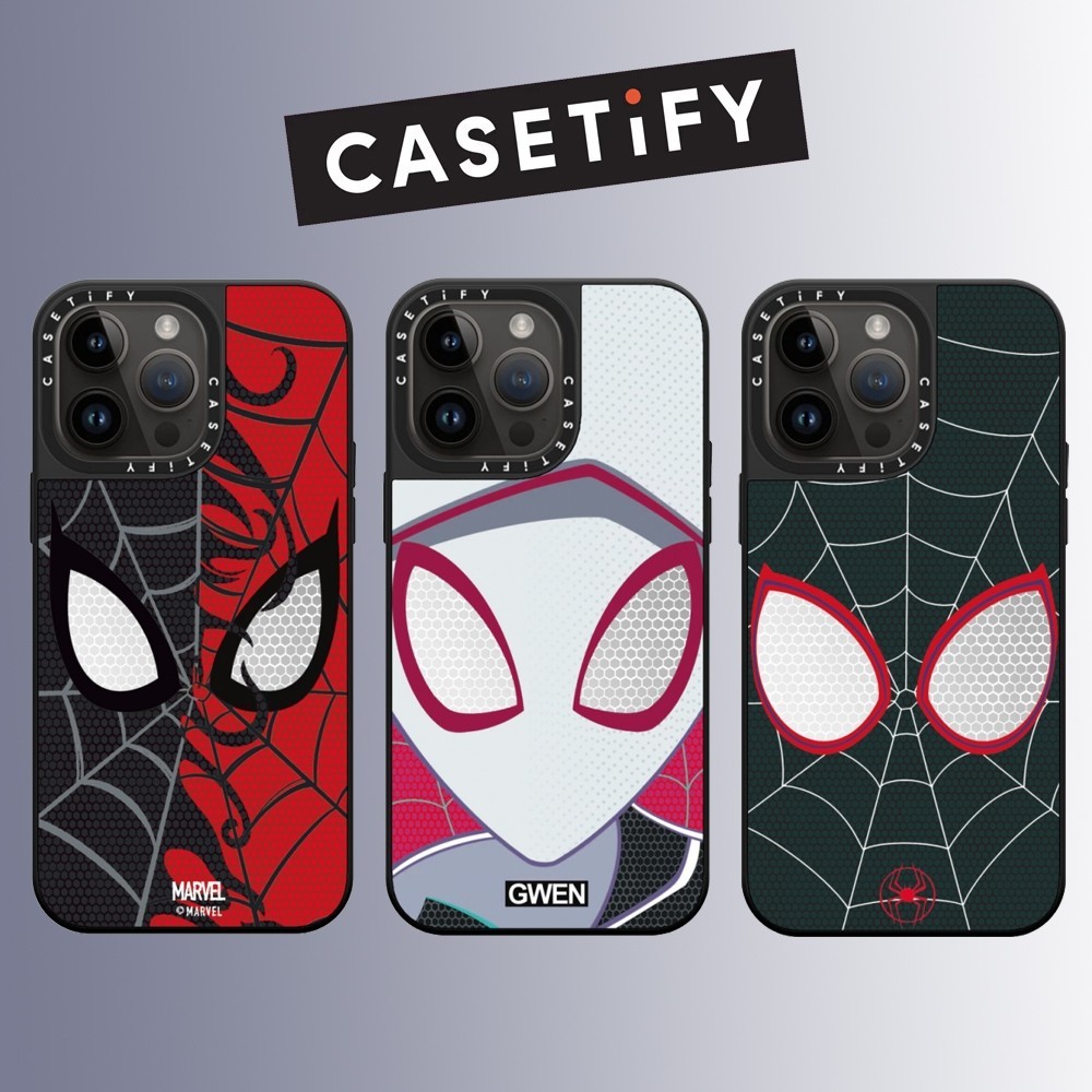 HY เคสโทรศัพท์สําหรับ Iphone 16 15 14 13 12 Pro Max กระจกด้านข้างการพิมพ์ Hard Case Drop Proof ฝาครอบ Spider-Man คุณภาพสูง Caing