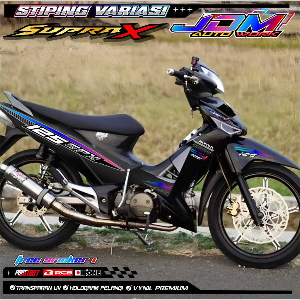 STRIPING VARIATIONS HONDA SUPRA X 125 SPX / สติ๊กเกอร์ LIST MOTORCYCLE HONDA SUPRA X 125 SPX
