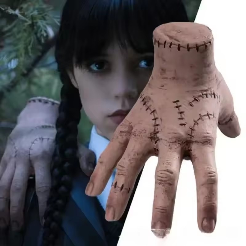 พร็อพมือมอนสเตอร์พลาสติกฮาโลวีน - การตกแต่งพ่อบ้านที่น่าตื่นตาตื่นใจสําหรับเล่นตลก, ปาร์ตี้, คอสเพลย์ฟิล์ม