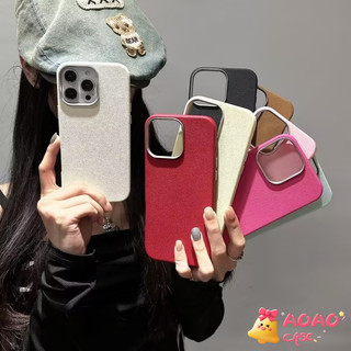เคสไอโฟน 15 11 สำหรับ iPhone 13 11 16 15 14 12 Pro Max 15 14 16 6 6S Plus XR X XS สดสีสดผิวหรูหรารู้สึกพื้นผิวหนังปกคลุม