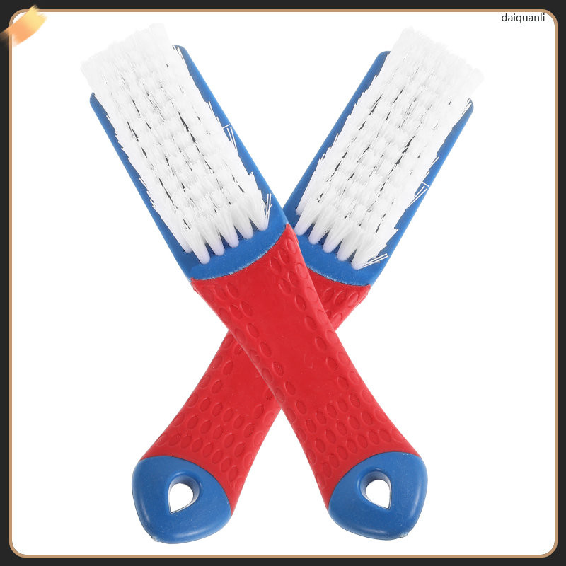 2 ชิ้นแปรง Boot Care Kit ทําความสะอาดสําหรับรองเท้า 15.00X3.00X2.00 ซม.Sky- พลาสติก daquanli