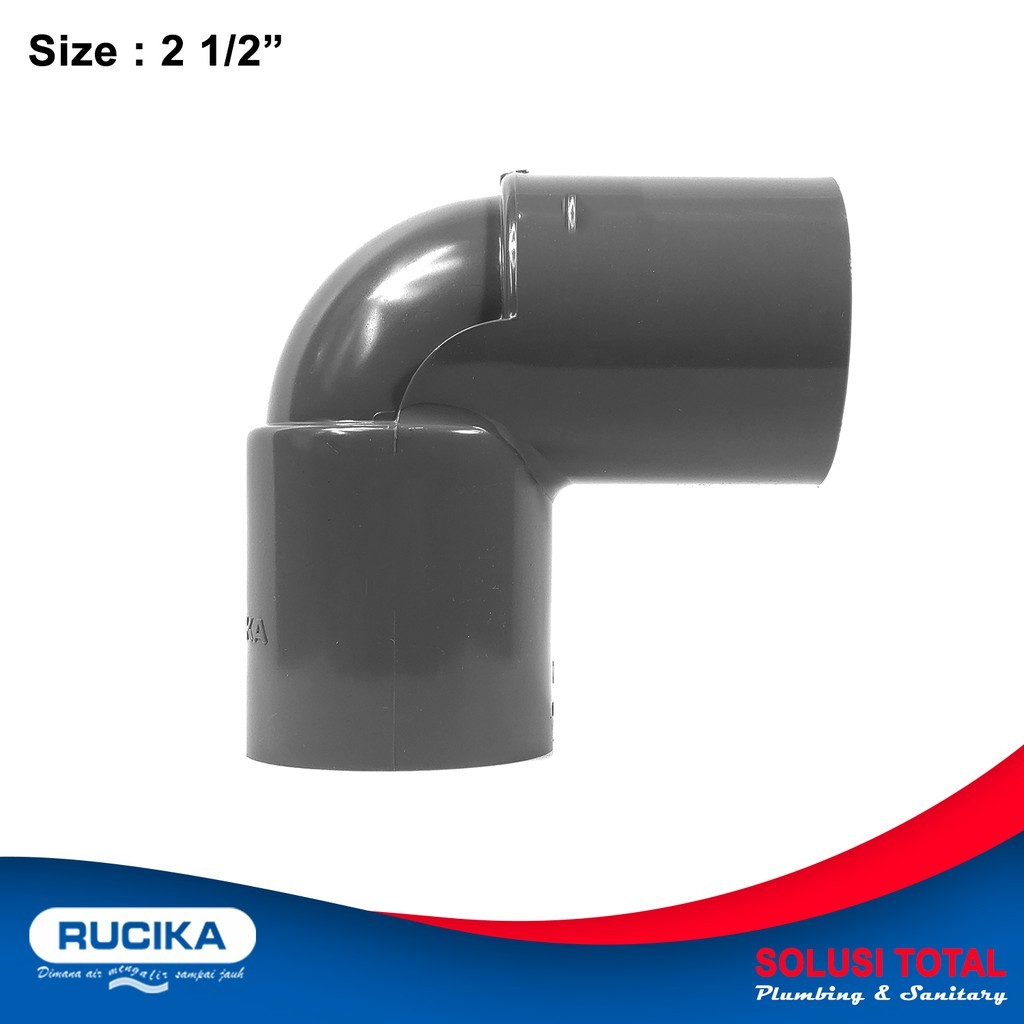 เข่า PVC AW 2 1/2 นิ้ว Rucika Elbow PVC AW 2 1/2" Rucika