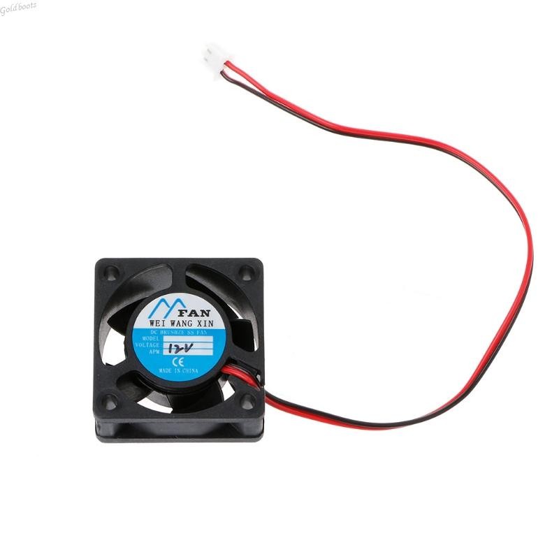 40mm×40mm×20mm DC 12V 2-Pin 5 Blade Cooler Brushless Mini Cooling Fan 4020