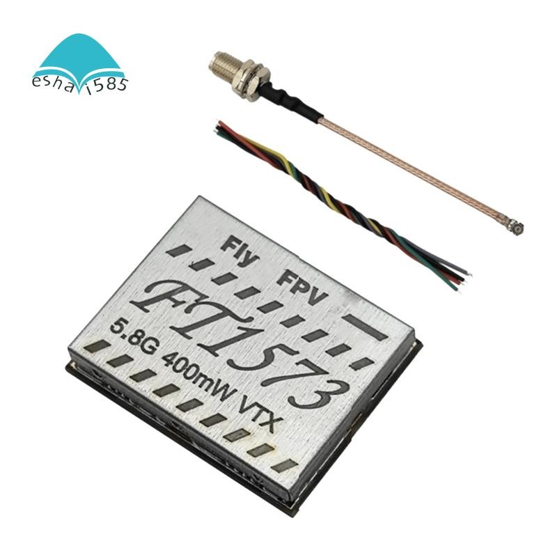 Eshai585VTX FT1573 5.8G 400mW 48CH เครื่องส่งสัญญาณวิดีโออะนาล็อก PAL/NTSC ปรับสําหรับ FPV RC Drone