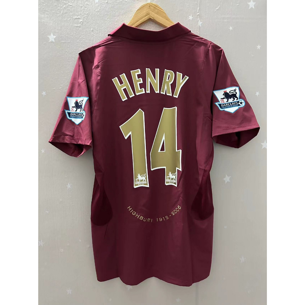 05-06 Arsenal Home Retro Football Suit เสื้อยืดแบบกําหนดเอง