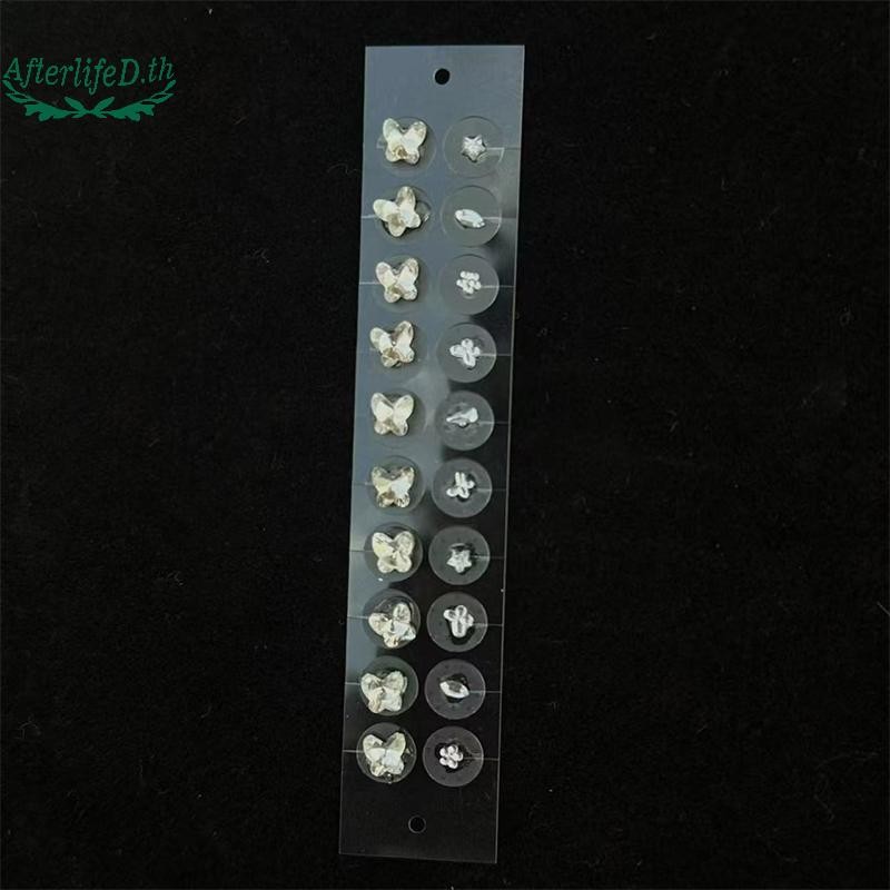 AF แฟชั่น Bowknot สีสัน Rhinestone ไข่มุกสติกเกอร์หูความดัน Stick ฝังเข็ม Auricular หูสติกเกอร์นวด A - รูปที่ 6