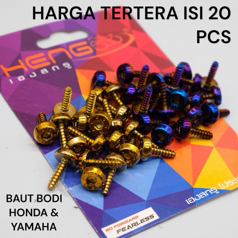 D9 Racing PROBOLT BODY BOLT MODEL BINTIK HENG STAINLESS UNIVERSAL BEAT VARIO SCOOPY MIO FINO XEON JU