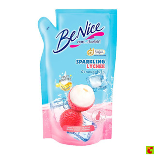 บีไนซ์ ครีมอาบน้ำ แฮปปี้ ลิ้นจี่ ถุงเติม 400 มล.