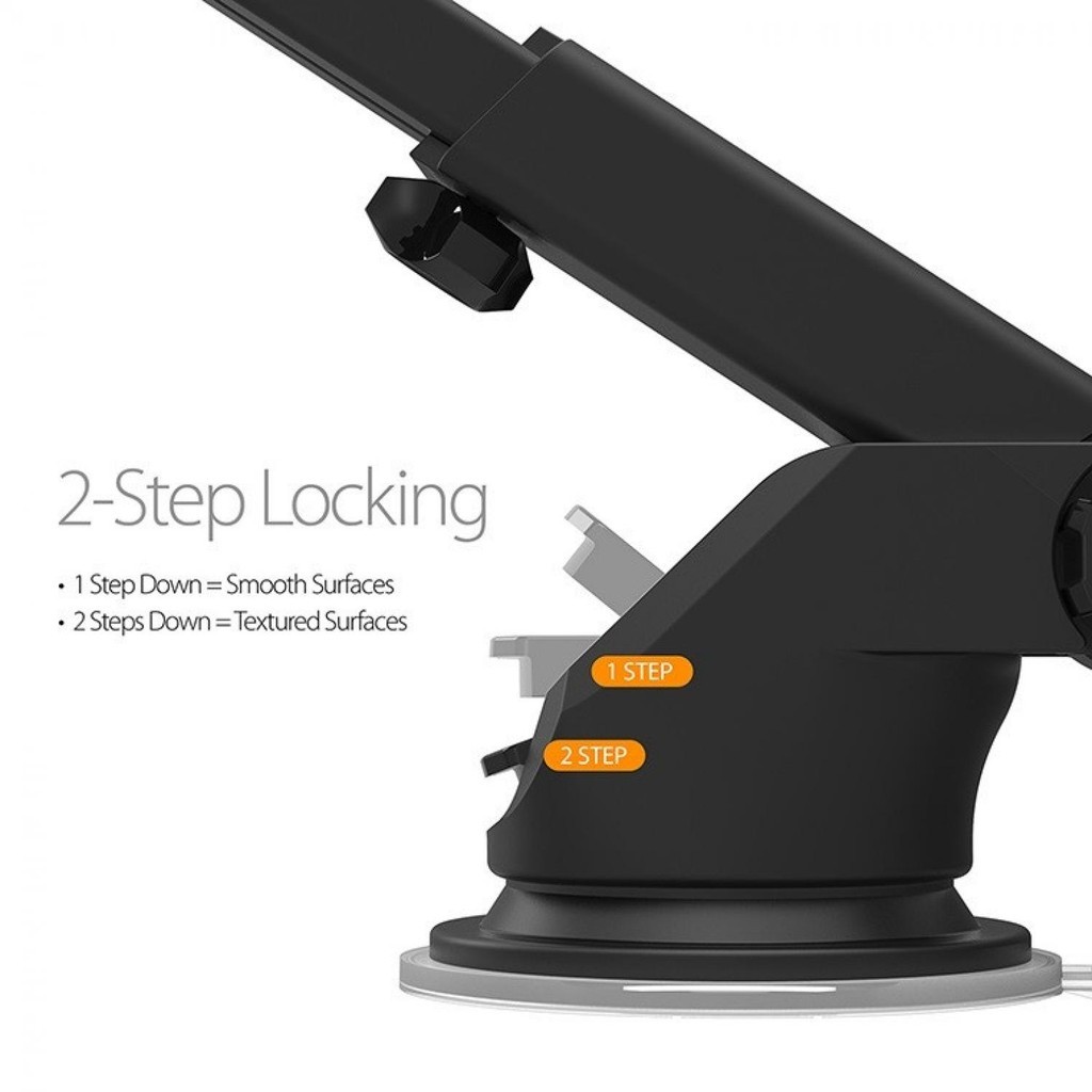 JKMLLCM GTWIN ที่วางโทรศัพท์ในรถยนต์คอยาวรองรับแผงหน้าปัดสมาร์ทโฟน - UC8689