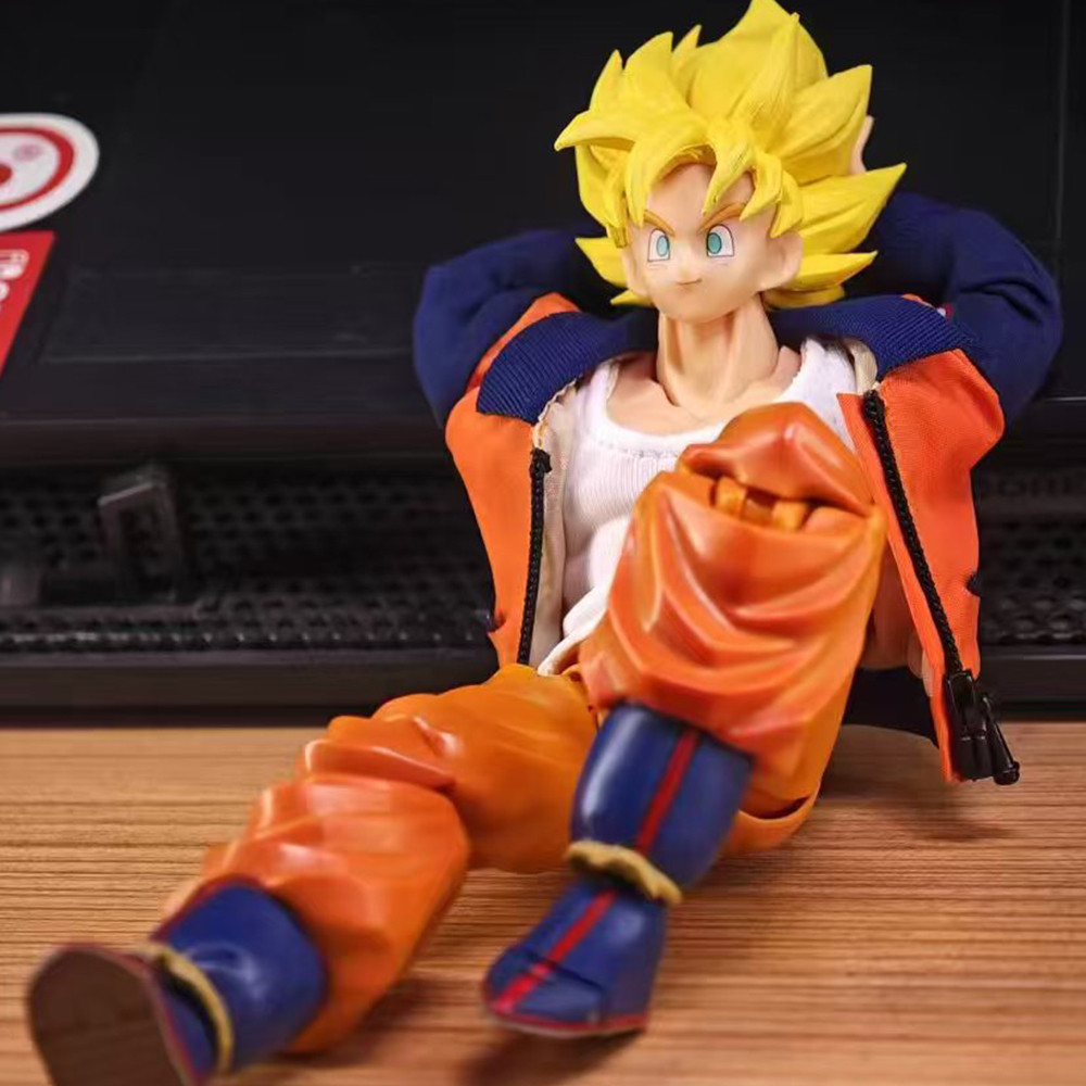 [โปรโมชั่นพิเศษ] พร้อมสต็อก shf Full Power Goku Dragon Ball Jacket เสื้อผ้าผ้าไม่มีตุ๊กตาโมเดล