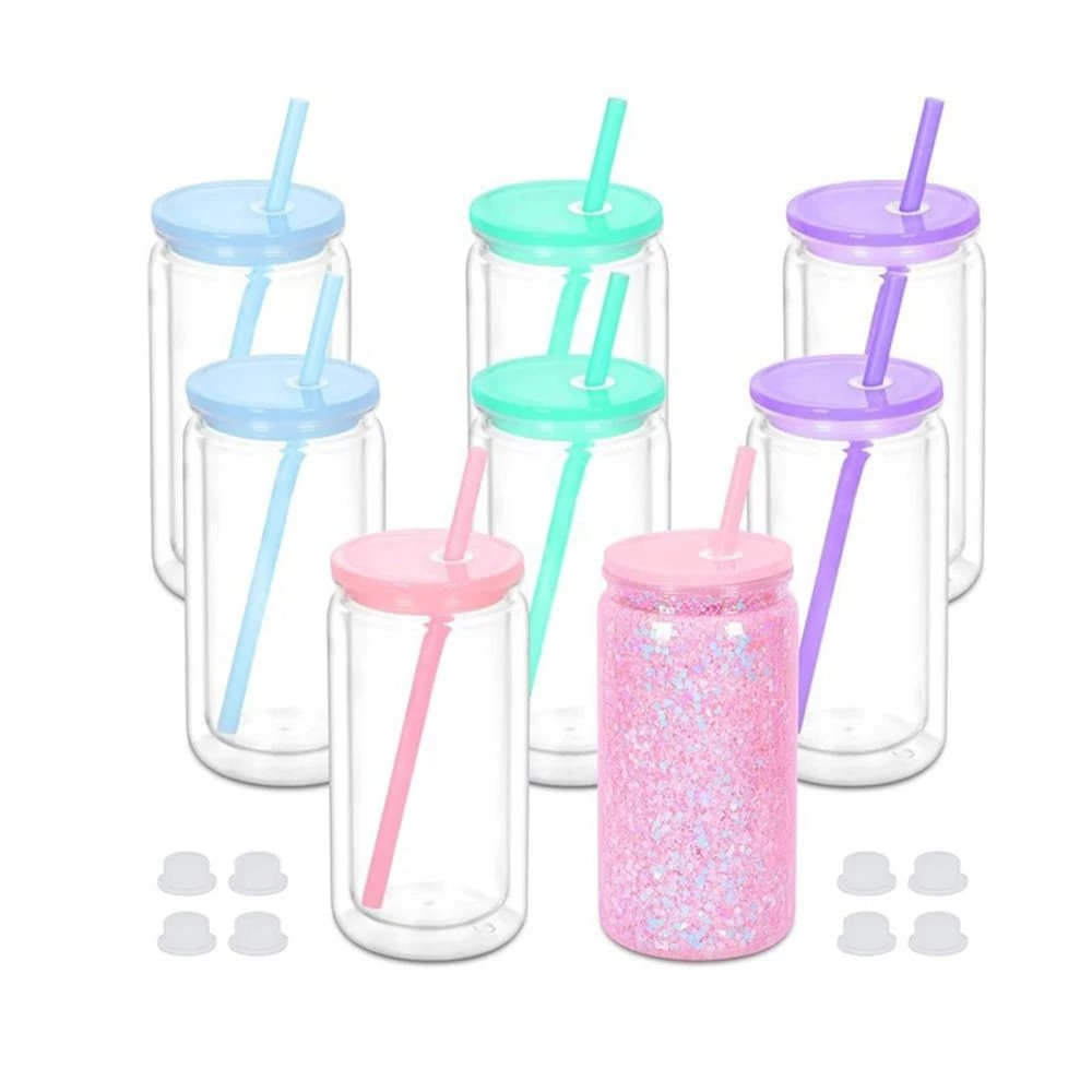 Mason Jar Cups ขวดน้ำสองชั้น 16oz thumbnail 6