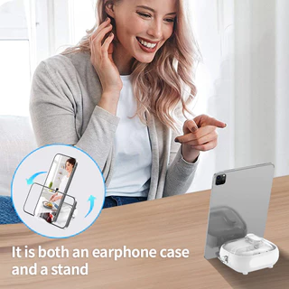 🔥ส่งจากไทย🔥 ฝาพับใส For Samsung Buds 3 Pro 3Pro Buds3Pro เคสป้องกันความปลอดภัยพร้อมที่ยึดโทรศัพท์ เคสป้องกันหูฟังแบบใส