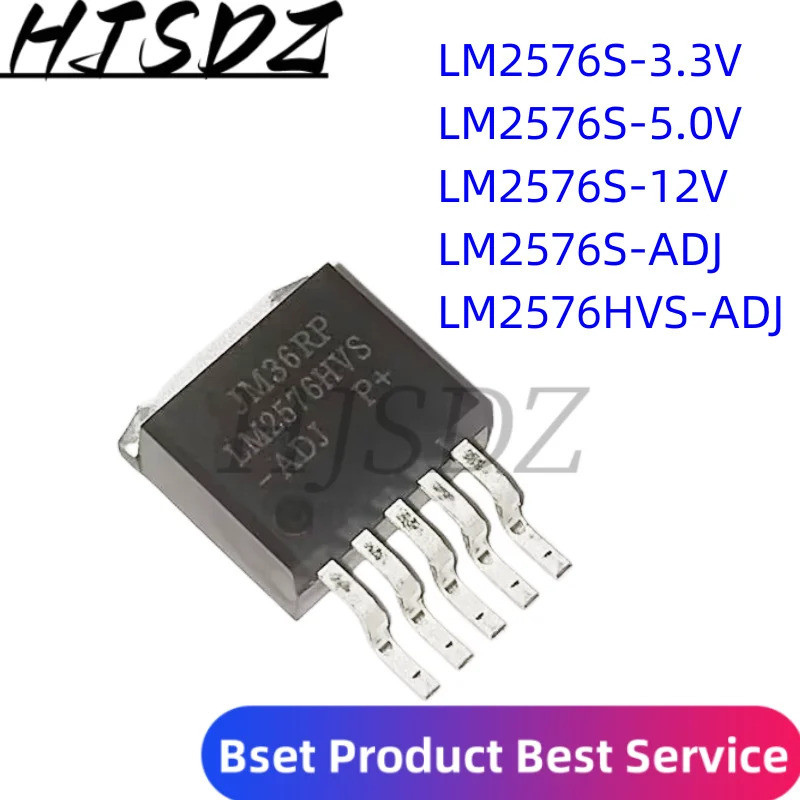 1-5PCS LM2576S-3.3V LM2576HVS-ADJ LM2576S-5.0V LM2576S-12V LM2576S-ADJ TO-263 ชิป ic