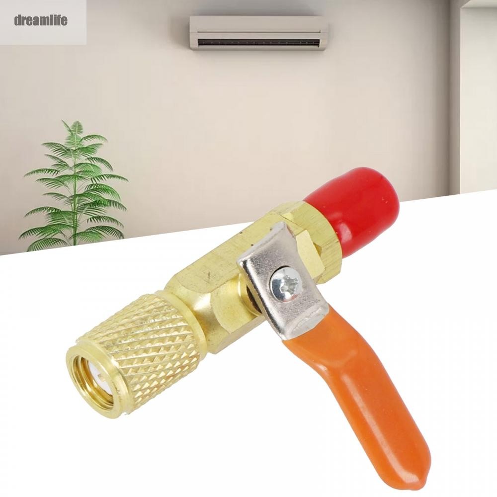 อะแดปเตอร์ HVAC มาตรวัดอุตสาหกรรมอะแดปเตอร์บอลวาล์วตรงทองเหลือง HVAC 1/4 AC 1 ชิ้น