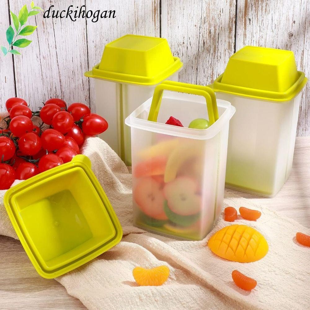 โถดอง DUCKIHOGAN ปราศจาก BPA พร้อมฝาปิดภาชนะดองพร้อมที่กรอง, คุณภาพสูงนํากลับมาใช้ใหม่ได้ Mess-Free 