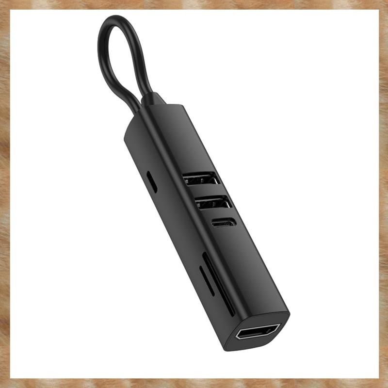 [KYG] USB 3.0 HDTV 4K 30Hz วิดีโอ 7 in 1 USB C HUB SD TF Card Slot Reader Multi-Ports PD 100W ชาร์จส