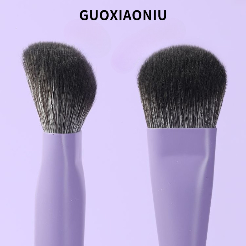 GUOXIAONIU แปรงบลัชออน แปรงคอนทัวร์ใบหน้าธรรมชาติ ซีรีส์กระต่าย แปรงบลัชออนนุ่ม